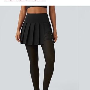 Black Skirted Leggings